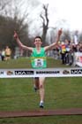 Zak Seddon wins the Under-20 Men, McCain Inter Counties Cross Country, Cofton Park, Birmingham.
